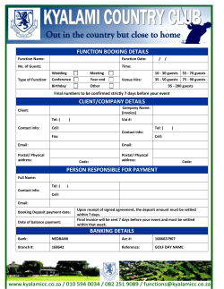function booking details
