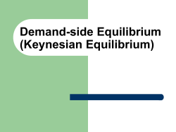 Keynesian Equilibrium
