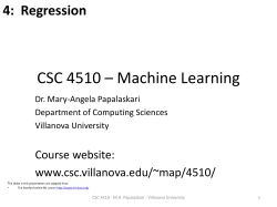 lecture 2 not ready - Villanova Computer Science