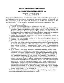 flagler sportfishing club year long tournament rules