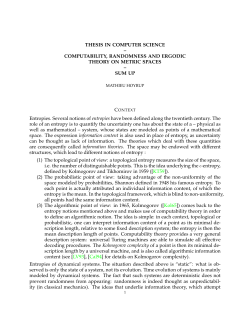 THESIS IN COMPUTER SCIENCE &ndash; COMPUTABILITY