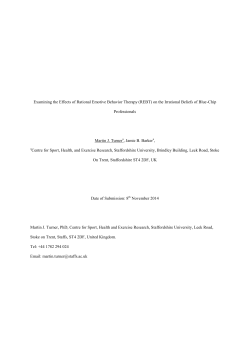 Examining the Effects of Rational Emotive Behavior Therapy (REBT