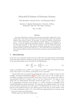 Mean-field Evolution of Fermionic Systems