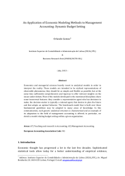 An Application of Economic Modeling Methods to Management