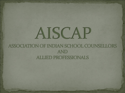 aiscap association of indian school counsellors and allied