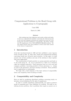 Computational Problems in the Braid Group with