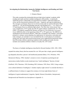READING test - MI Research and Consulting