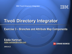 Tivoli Directory Integrator