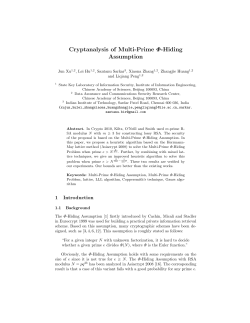 Cryptanalysis of Multi-Prime &Phi;-Hiding Assumption