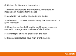 Guidelines for Forward/ Integration