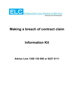 doc - Employment Law Centre of WA