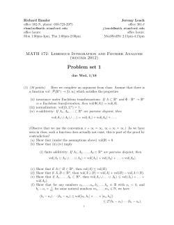 Problem set 1