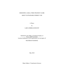 DESIGNING A REAL-TIME STRATEGY GAME