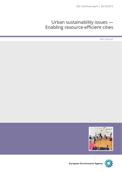 Enabling resource-efficient cities