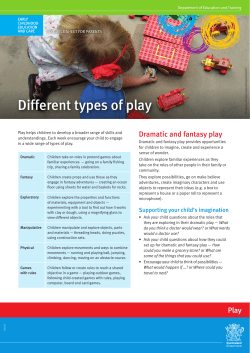 Different types of play