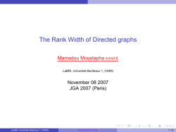 The Rank Width of Directed graphs