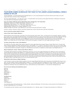 Four More Games Scheduled for Today