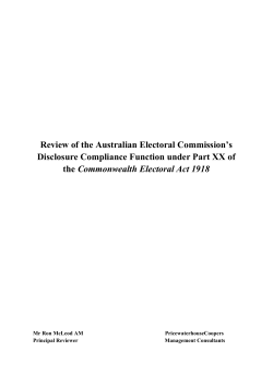 Political party or branch $5000 - Australian Electoral Commission