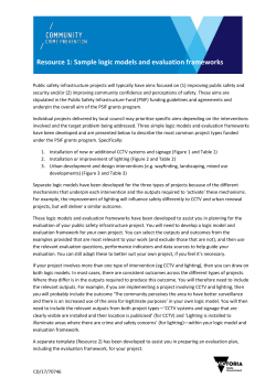 Crime Prevention evaluation toolkit