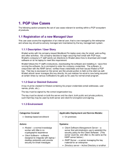 PGP-Use-Cases