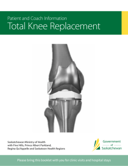Total Knee Replacement - Patient and Coach Information