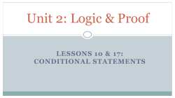 Conditional Statements