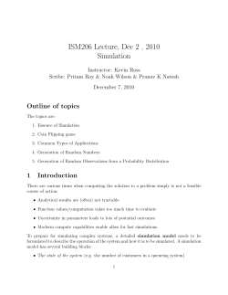 ISM206 Lecture, Dec 2 , 2010 Simulation