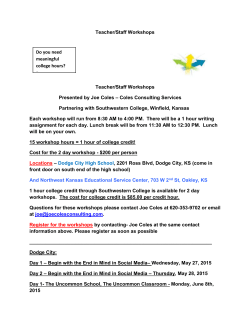 Teacher/Staff Workshops
