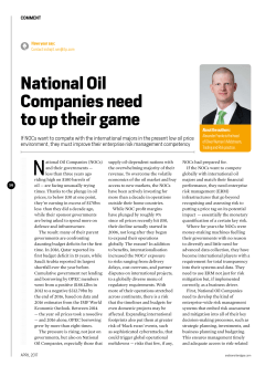 National Oil Companies need to up their game