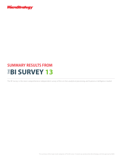 Analyst Reviews Summary Results from The BI