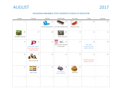 2017 AUGUST - Oklahoma Panhandle State University