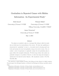 Gradualism in Repeated Games with Hidden Information: An