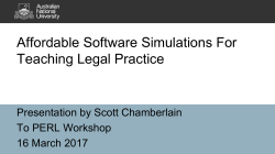 Affordable software simulations for teaching legal
