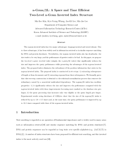 n-Gram/2L: A Space and Time Efficient Two-Level n