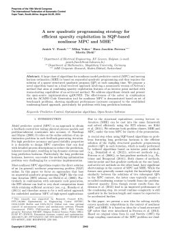 A New Quadratic Programming Strategy for Efficient Sparsity