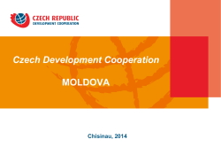 Czech Development Cooperation with Moldova