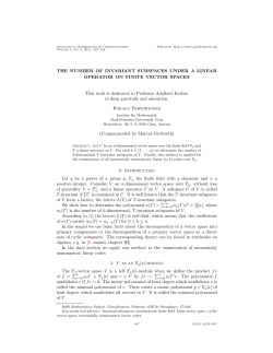 THE NUMBER OF INVARIANT SUBSPACES UNDER A LINEAR