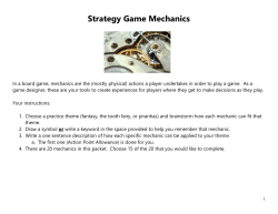Strategy Game Mechanics