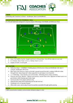 9 v 9 Small Sided Game - Defending with Transition to Attack