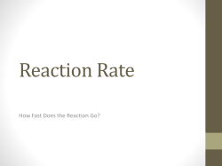 Reaction Rates