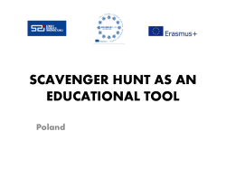 scavenger hunt as an educational tool