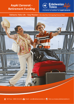 Easy Pension - Edelweiss Tokio Life Insurance