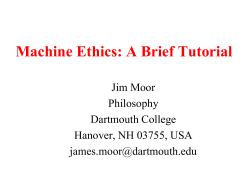 Machine Ethics