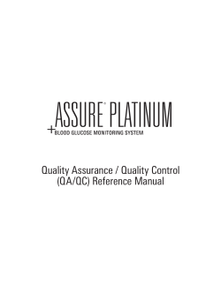 Quality Assurance / Quality Control (QA/QC) Reference