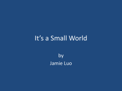 It*sa Small World - University of Warwick