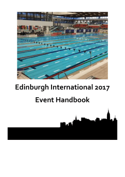 the event handbook - Edinburgh International Swim Meet