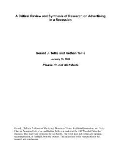 Advertising Effectiveness During Recessionary