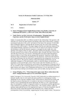 This paper first uses the induction scene from Ben Jonson`s