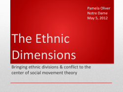 The Ethnic Dimension