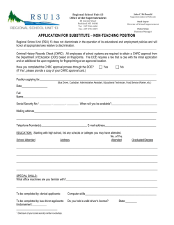 Substitute Non-Teaching